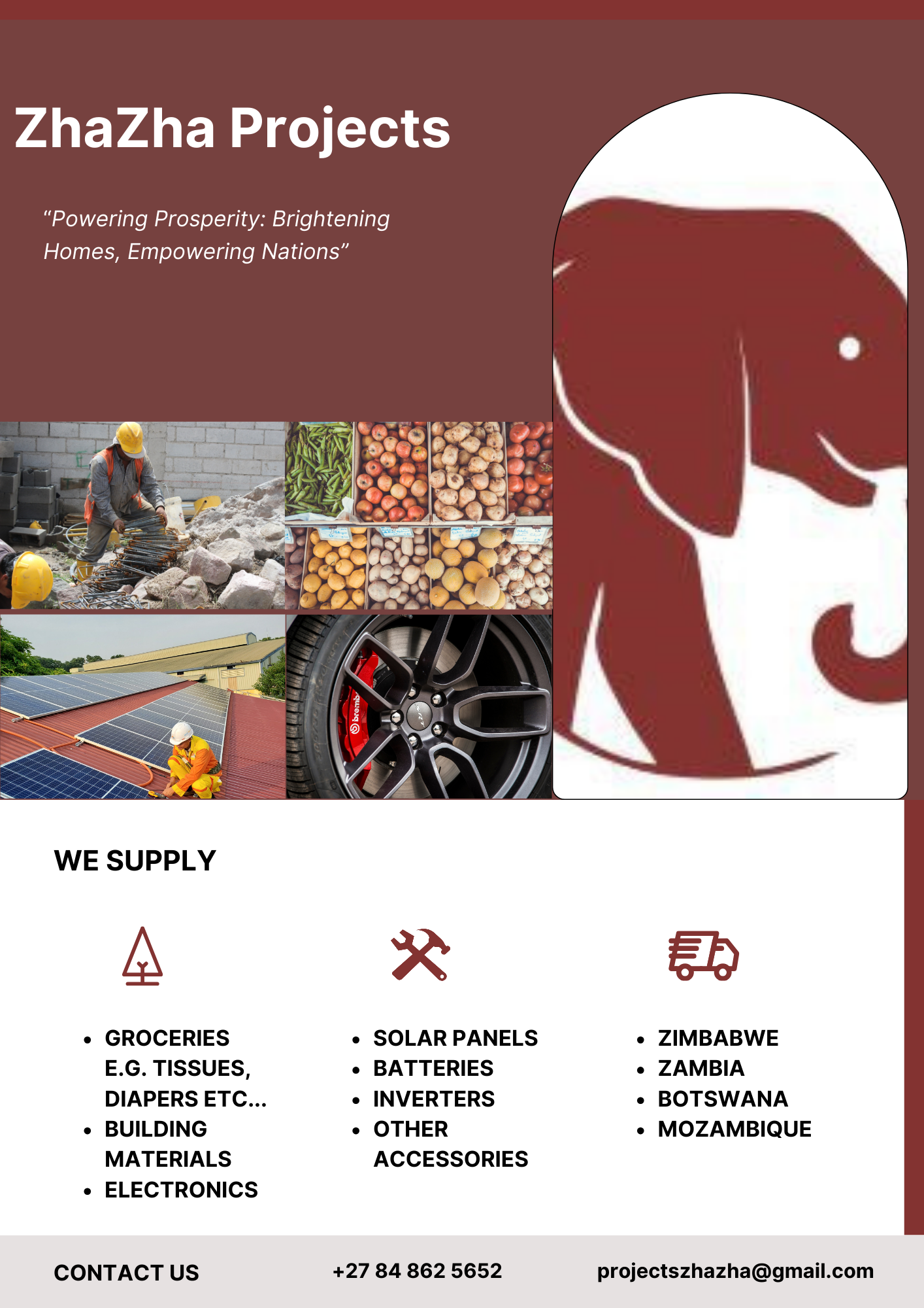 Supplier for Zambia based in South Africa